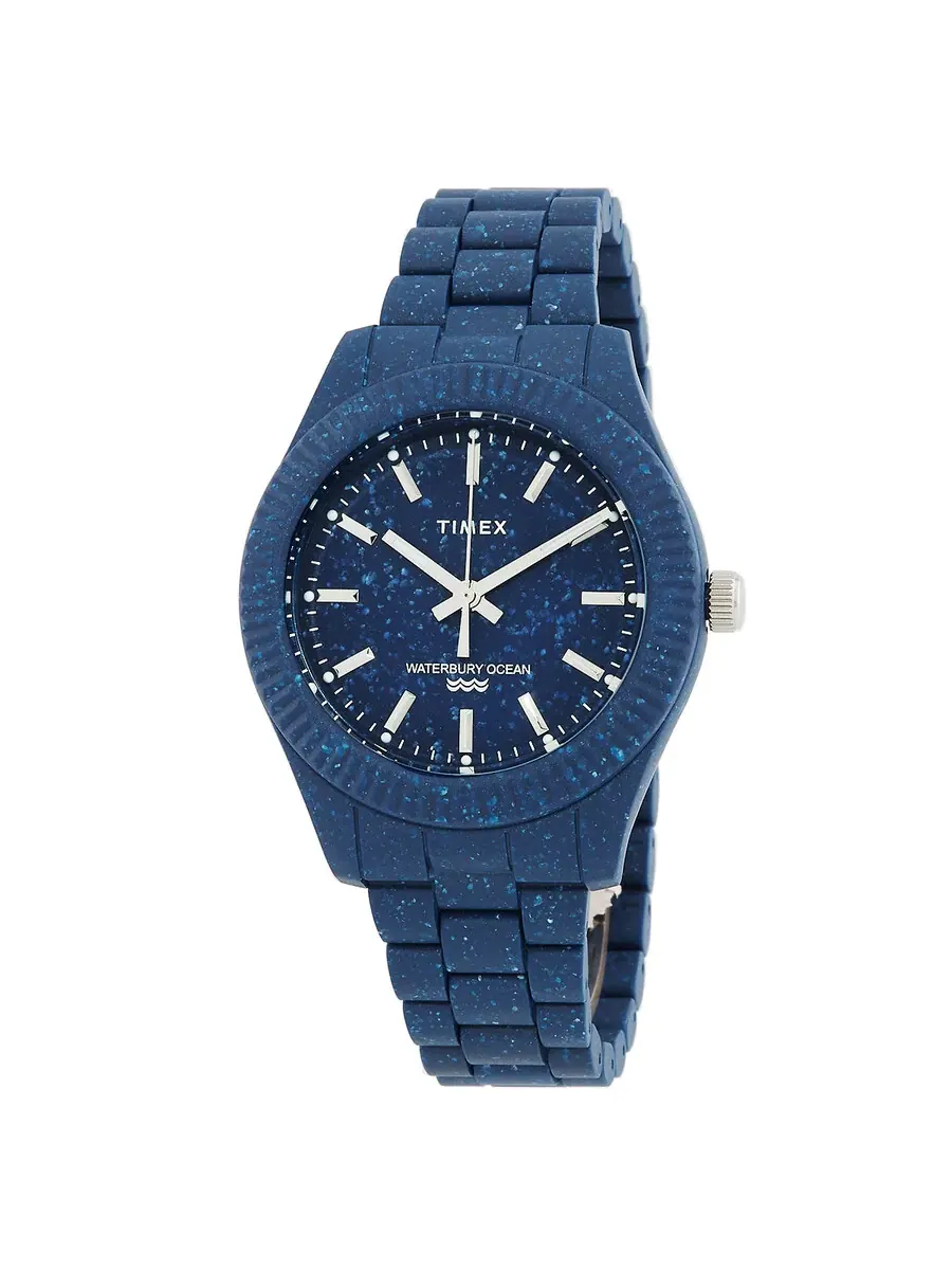 Мужские часы Timex Trend с кварцевым механизмом и синим циферблатом TW2V37400JR — изображение 1 из 3, оттенок синий
