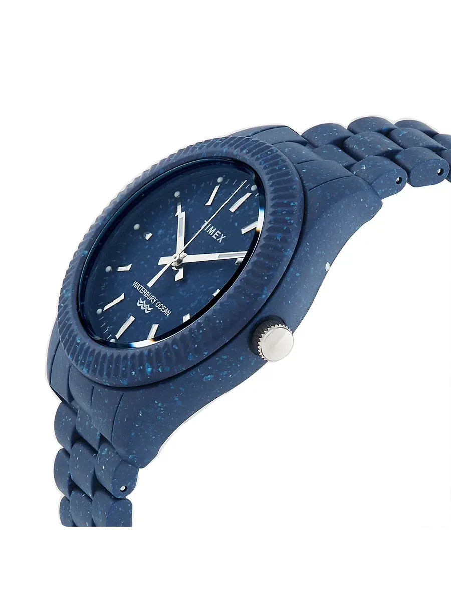 Мужские часы Timex Trend с кварцевым механизмом и синим циферблатом TW2V37400JR — изображение 2 из 3, оттенок синий