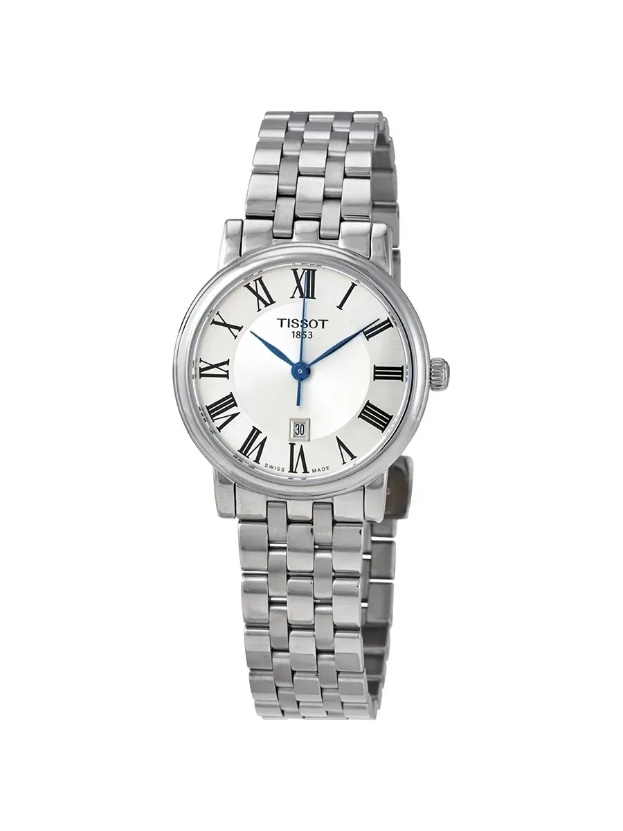 Женские часы Tissot Carson Premium Lady Quartz с серебристым циферблатом T122.210.11.033.00 — изображение 1 из 3