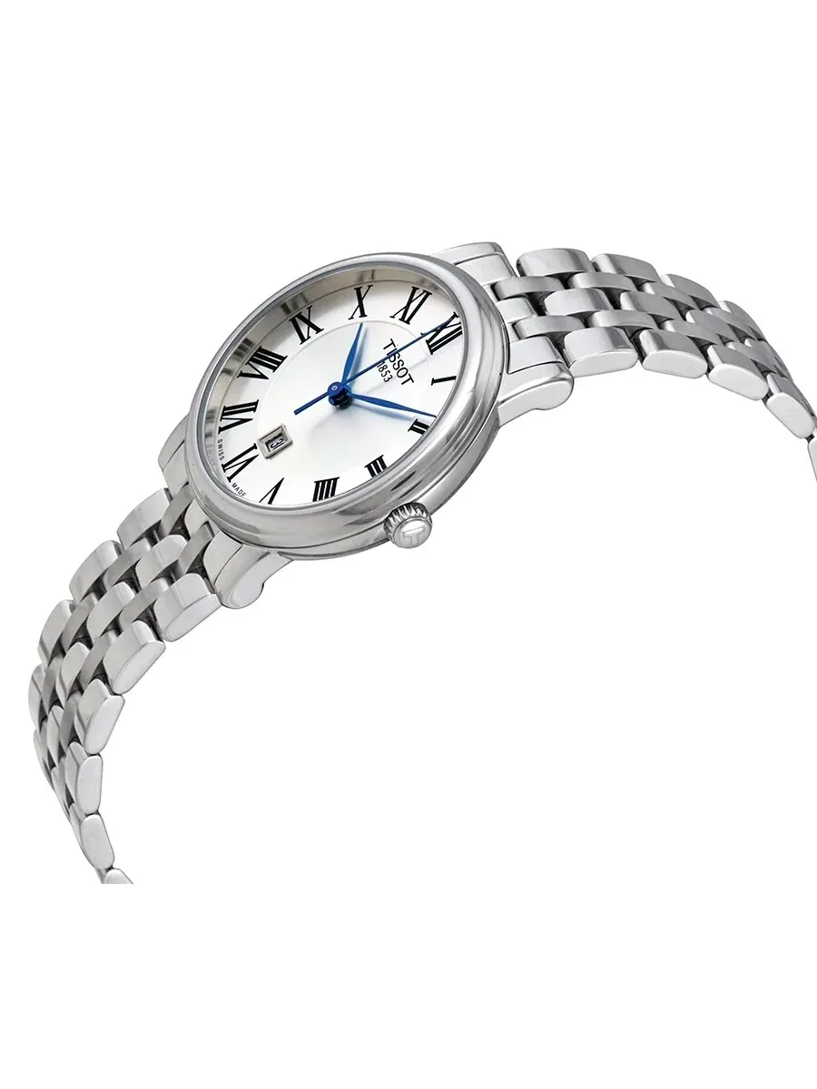 Женские часы Tissot Carson Premium Lady Quartz с серебристым циферблатом T122.210.11.033.00 — изображение 2 из 3
