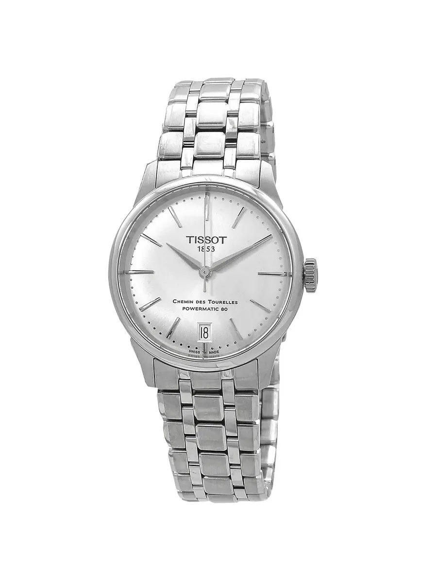Женские часы Tissot Chemin Des Tourelles Automatic с серебристым циферблатом T139.207.11.031.00 — изображение 1 из 3