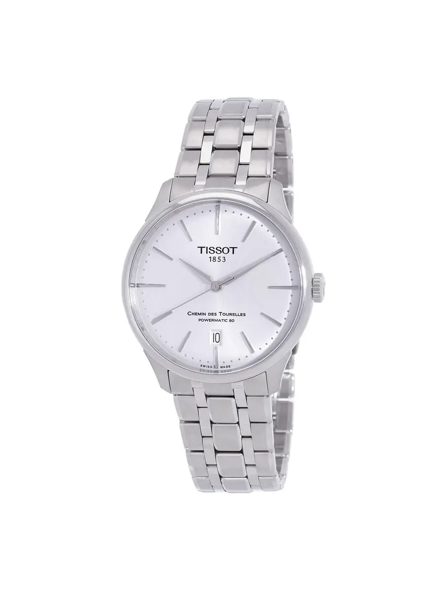 Мужские часы Tissot Chemin Des Tourelles Automatic с серебристым циферблатом T139.807.11.031.00 — изображение 1 из 3
