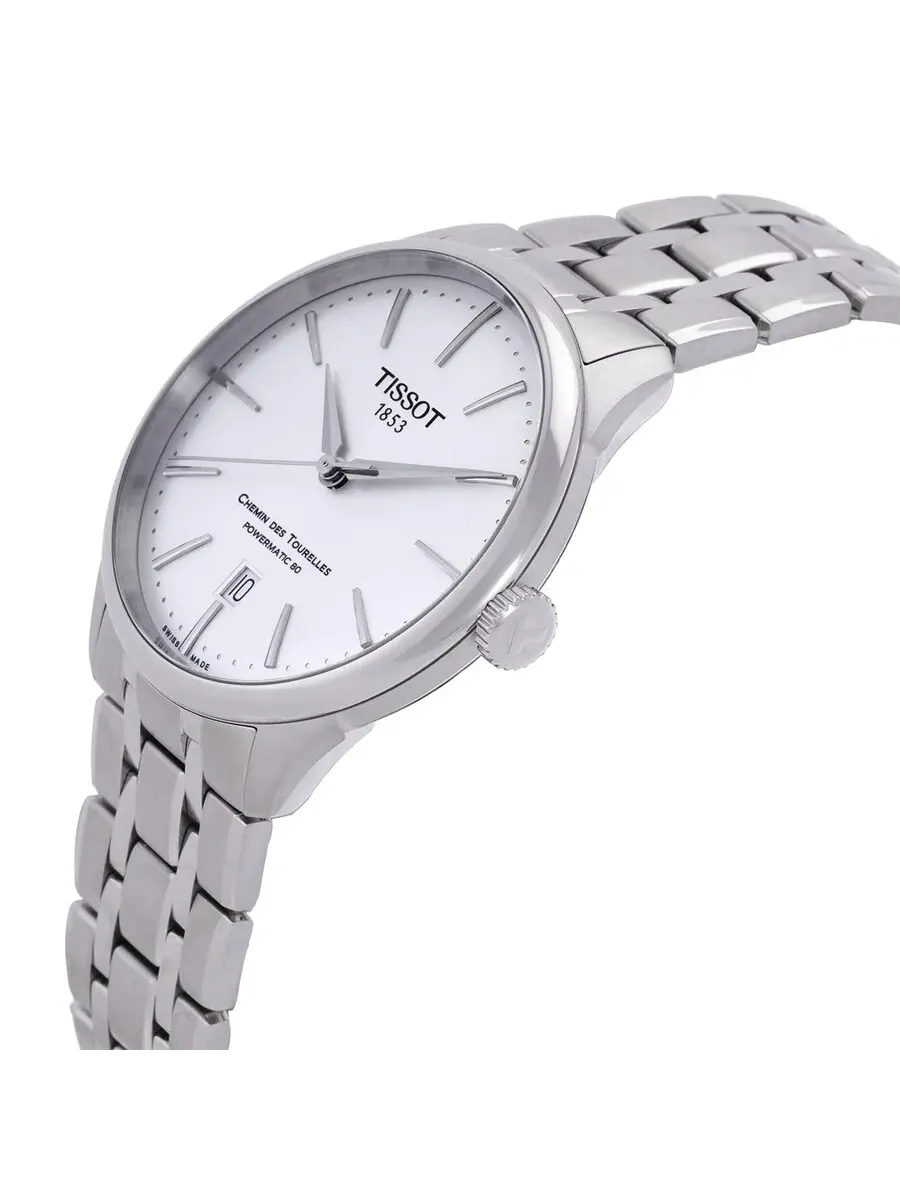 Мужские часы Tissot Chemin Des Tourelles Automatic с серебристым циферблатом T139.807.11.031.00 — изображение 2 из 3