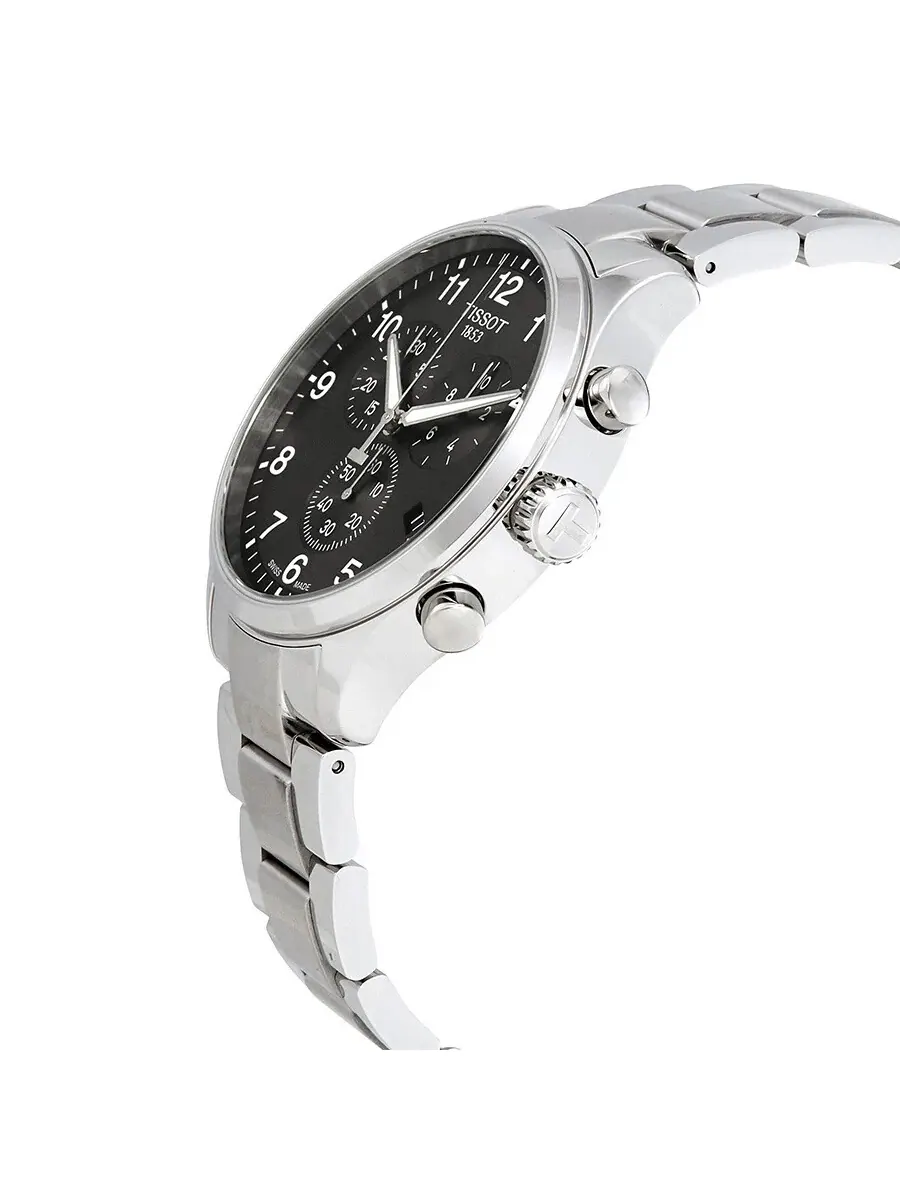 Мужские часы Tissot Chrono XL Classic с черным циферблатом T116.617.11.057.01 — изображение 2 из 3, оттенок серебряный