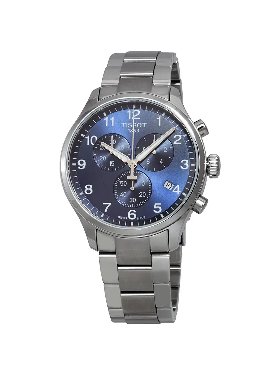 Мужские часы Tissot Chrono XL Classic с синим циферблатом T116.617.11.047.01