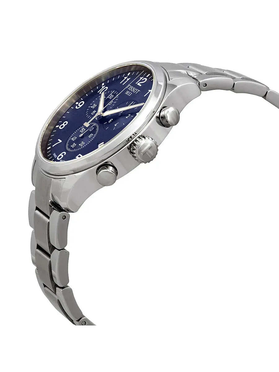 Мужские часы Tissot Chrono XL Classic с синим циферблатом T116.617.11.047.01 — изображение 2 из 3, оттенок серебряный