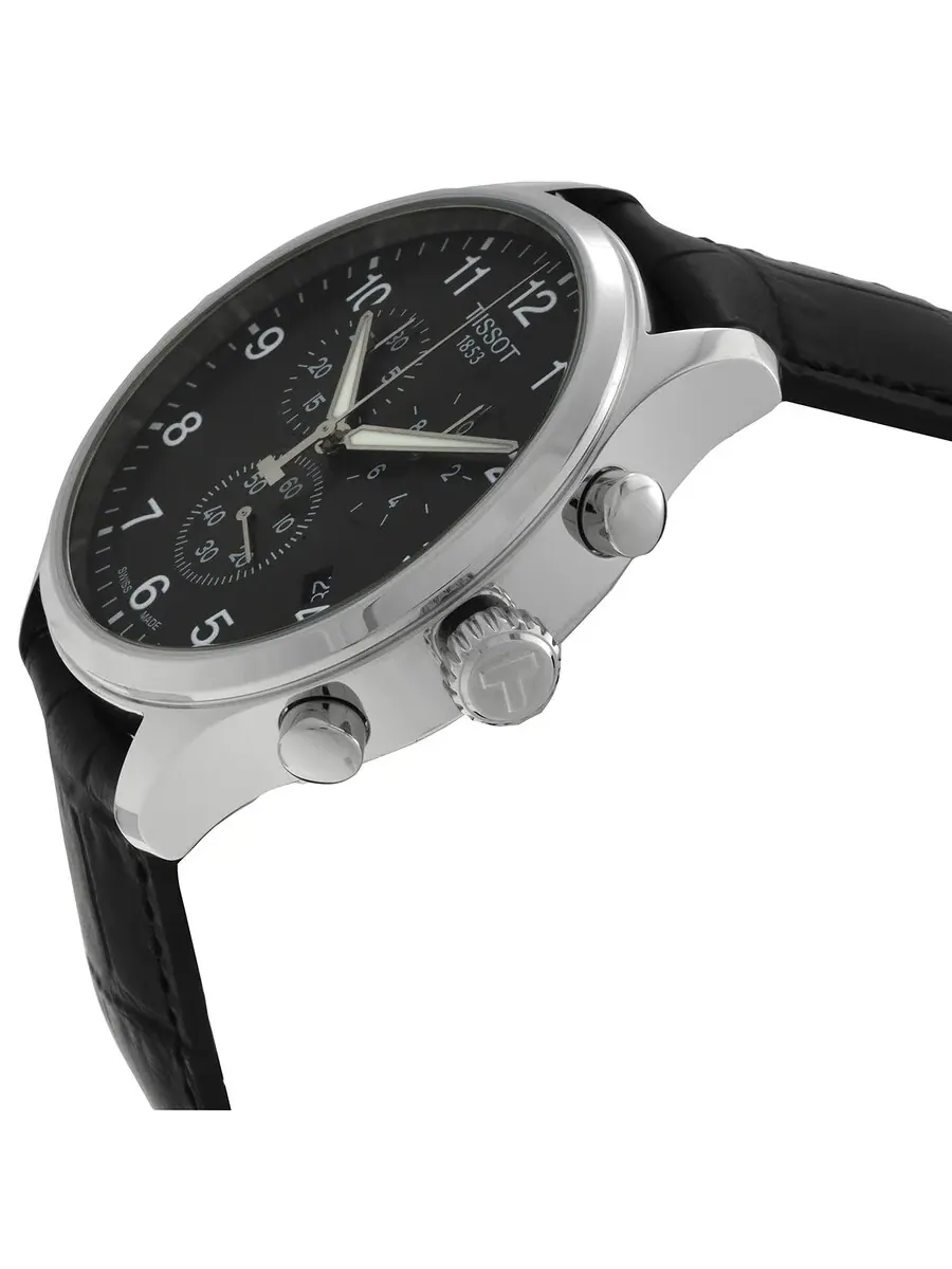 Мужские часы Tissot Chrono XL Classic Chronograph с черным циферблатом T116.617.16.057.00 — изображение 1 из 1