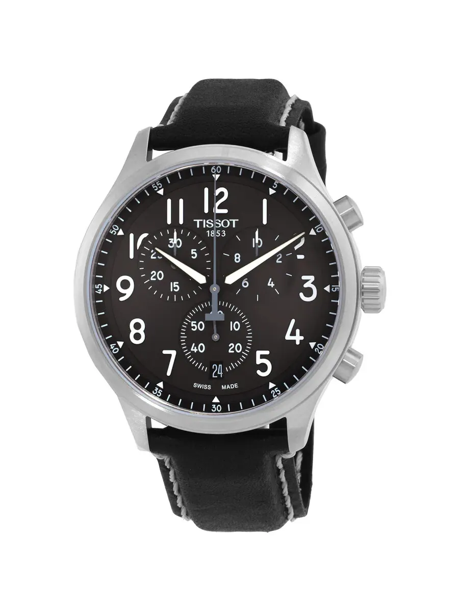 Мужские часы Tissot Chrono XL Quartz с антрацитовым циферблатом T116.617.16.062.00 — изображение 1 из 3, оттенок серебряный