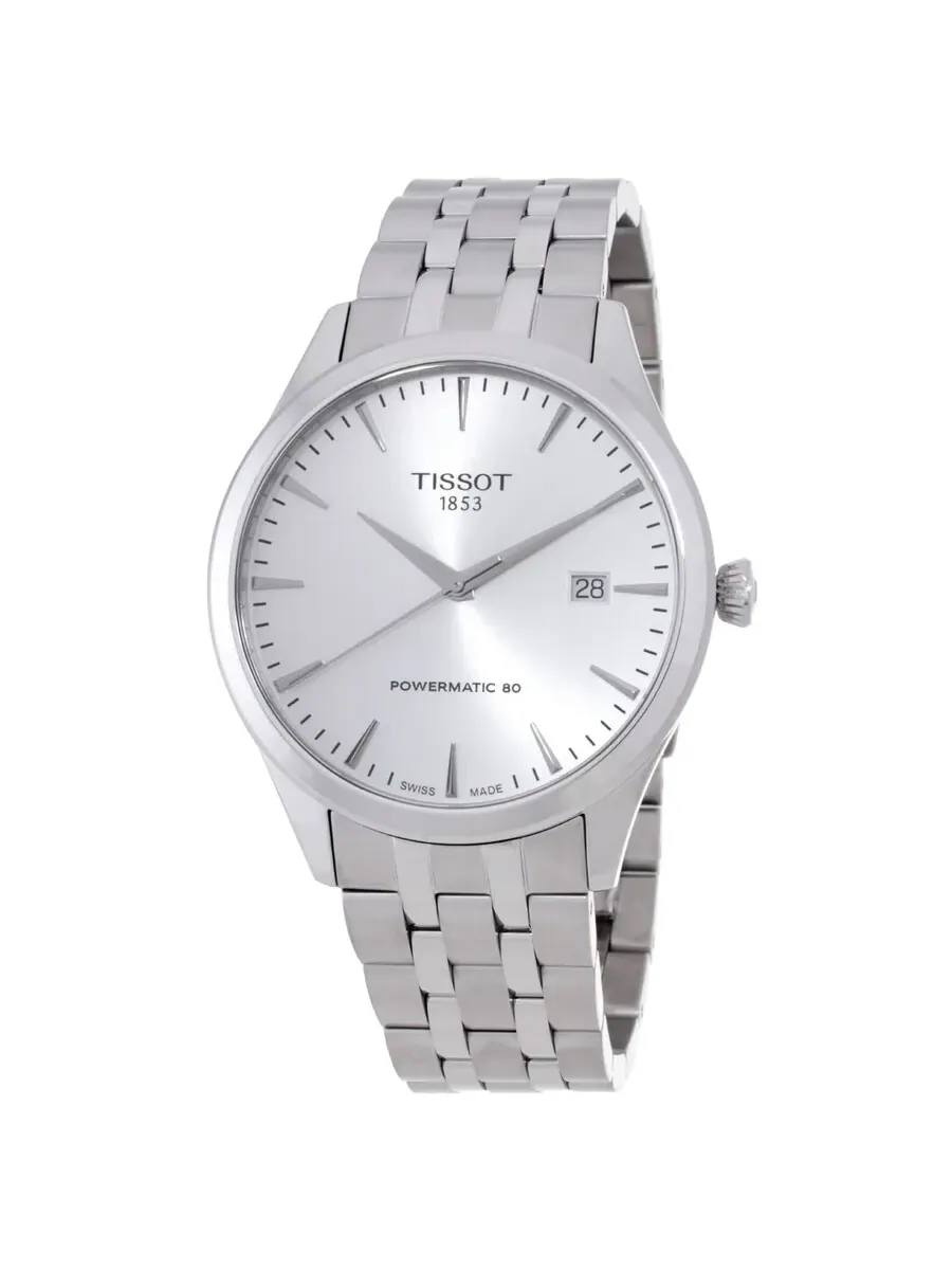 Мужские часы Tissot Classic Dream Automatic с серебристым циферблатом T1584071103100 — изображение 1 из 3, оттенок серебряный