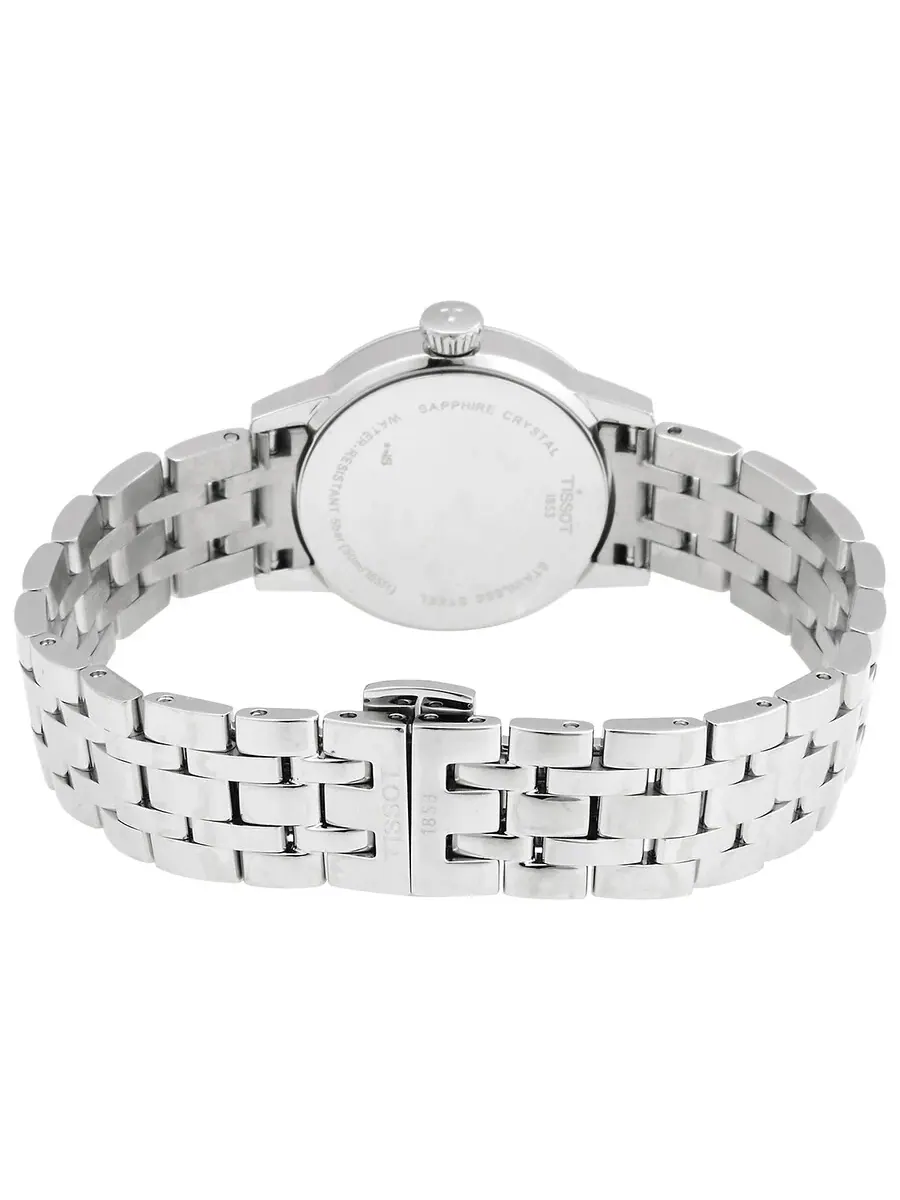 Часы Tissot Classic Dream Lady Quartz с черным циферблатом T129.210.11.053.00 — изображение 3 из 3, оттенок серебряный