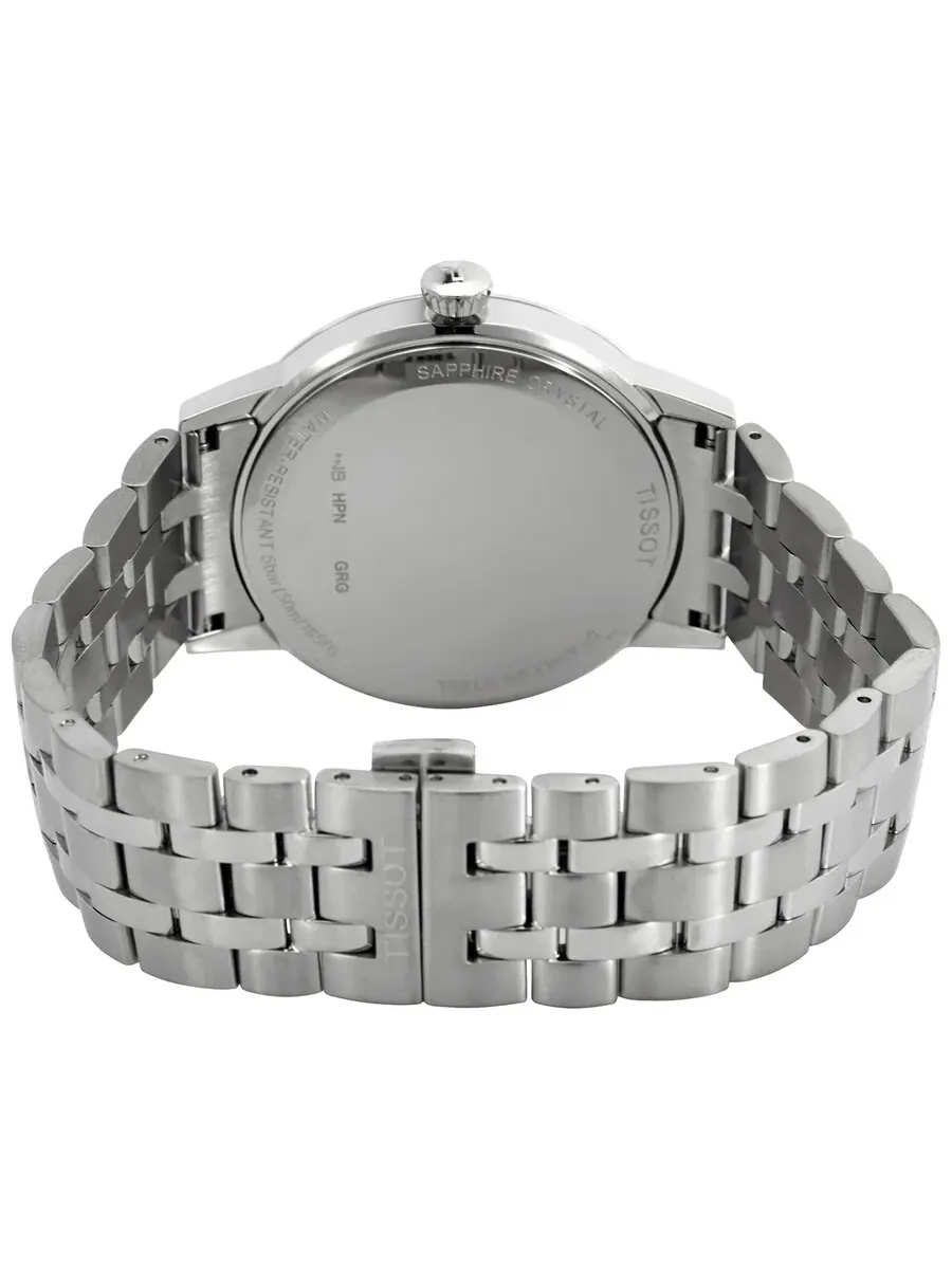 Мужские кварцевые часы Tissot Classic Dream с белым циферблатом T129.410.11.013.00 — изображение 3 из 3, оттенок серебряный