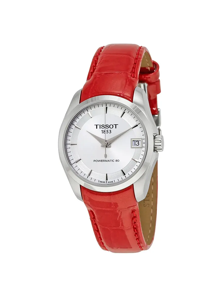 Женские часы Tissot Couturier Powermatic 80 автоматические T0352071603101 — изображение 1 из 3, оттенок серебряный