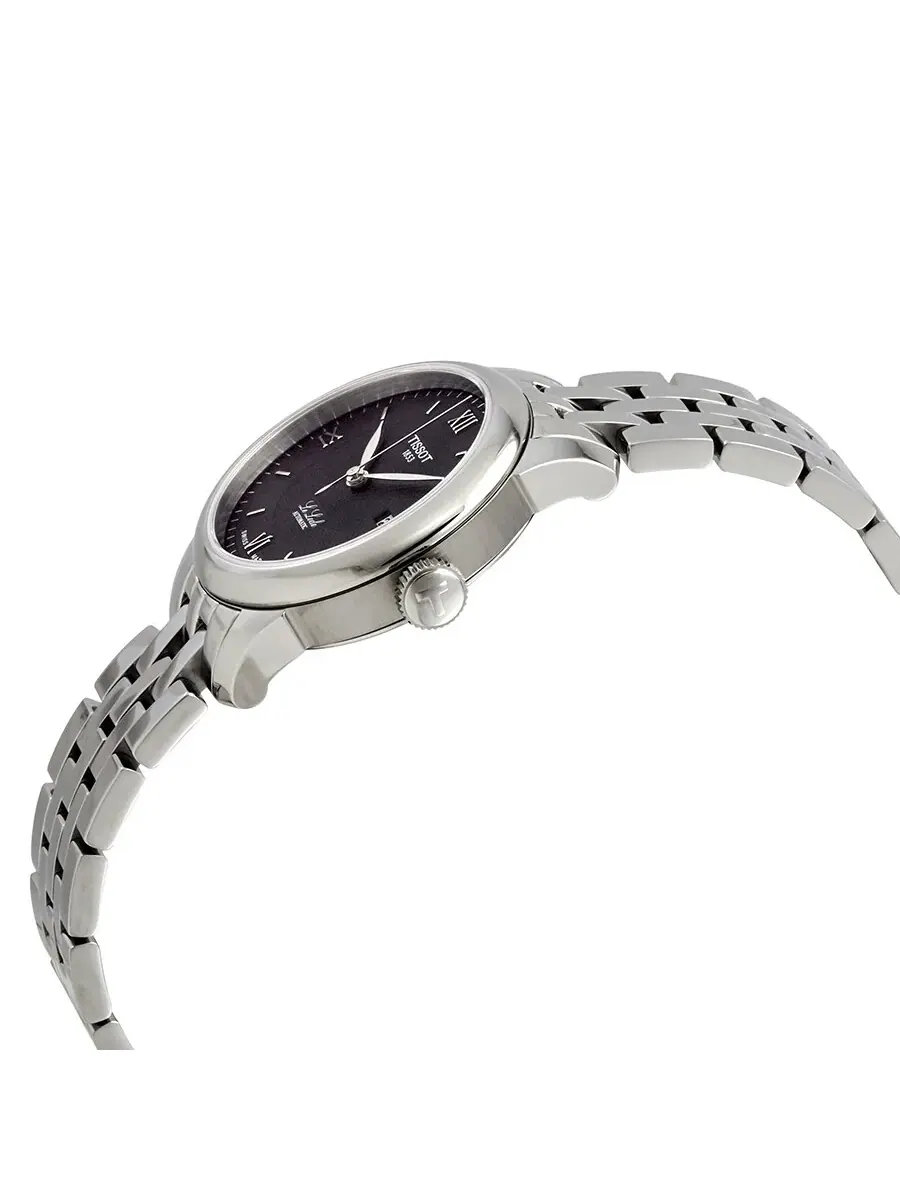Женские часы Tissot Le Locle Automatic с черным циферблатом T006.207.11.058.00 — изображение 2 из 3, оттенок серебряный