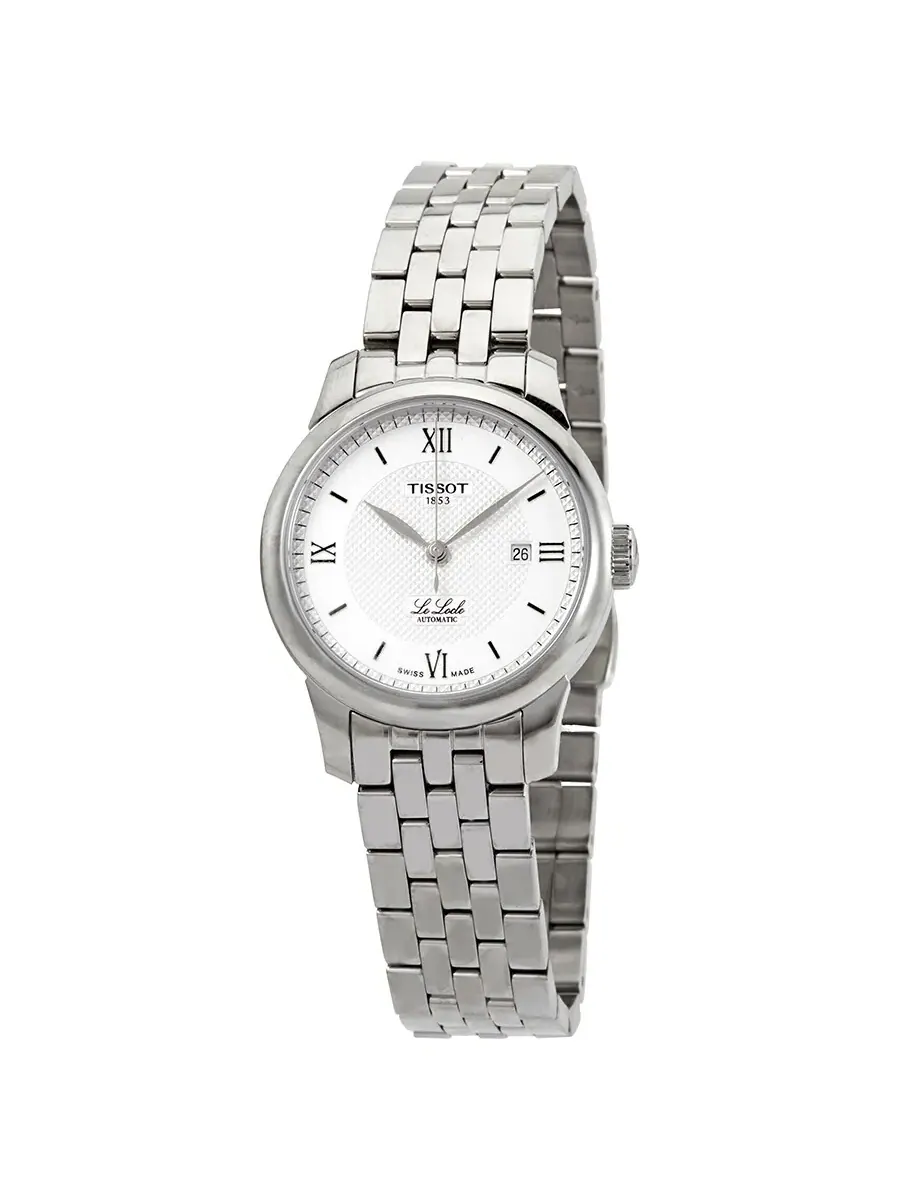 Женские часы Tissot Le Locle Automatic с серебристым циферблатом T006.207.11.038.00 — серебристый