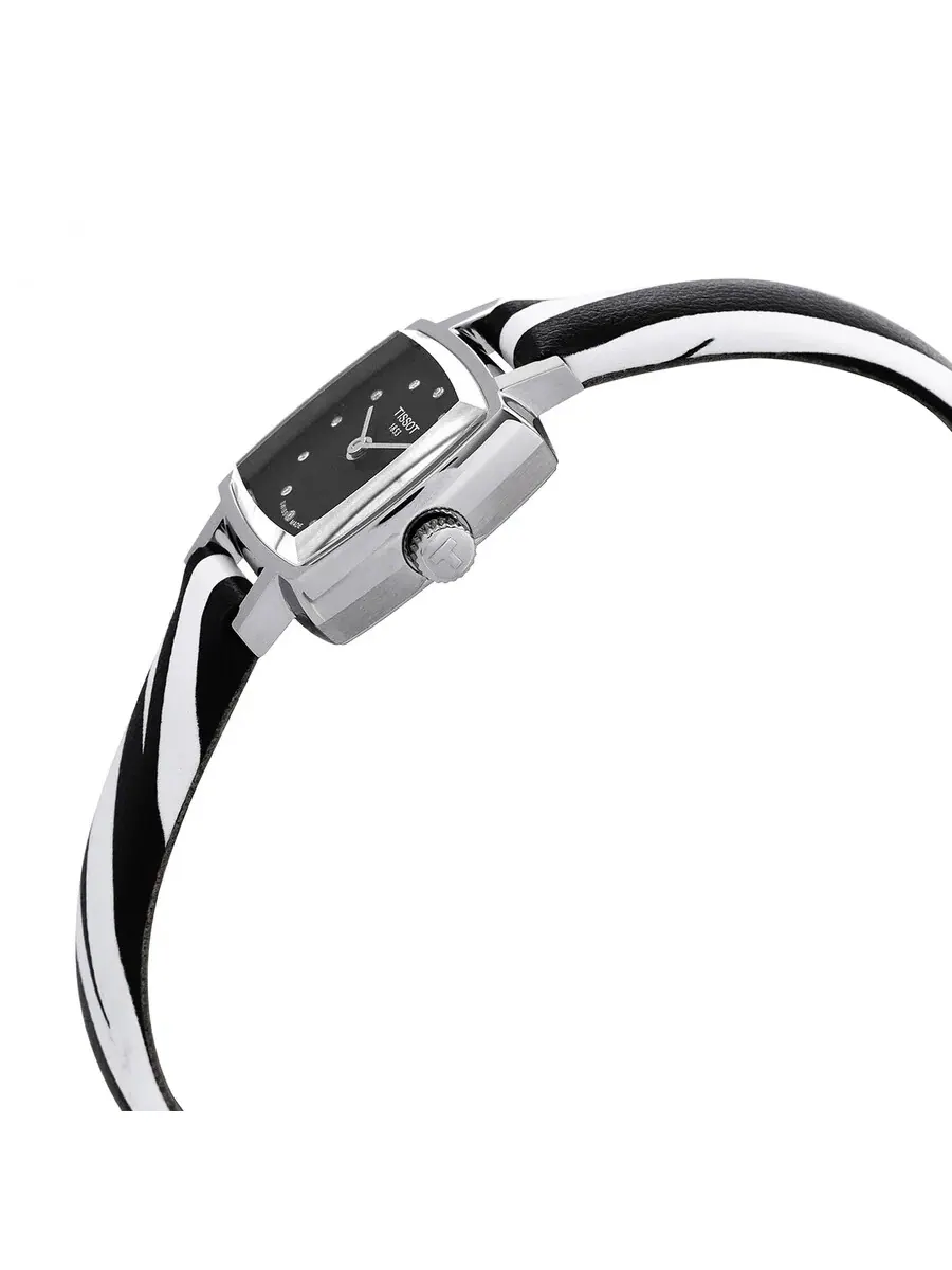 Женские часы Tissot Lovely Quartz с черным циферблатом и бриллиантами T058.109.17.056.00 — изображение 2 из 4
