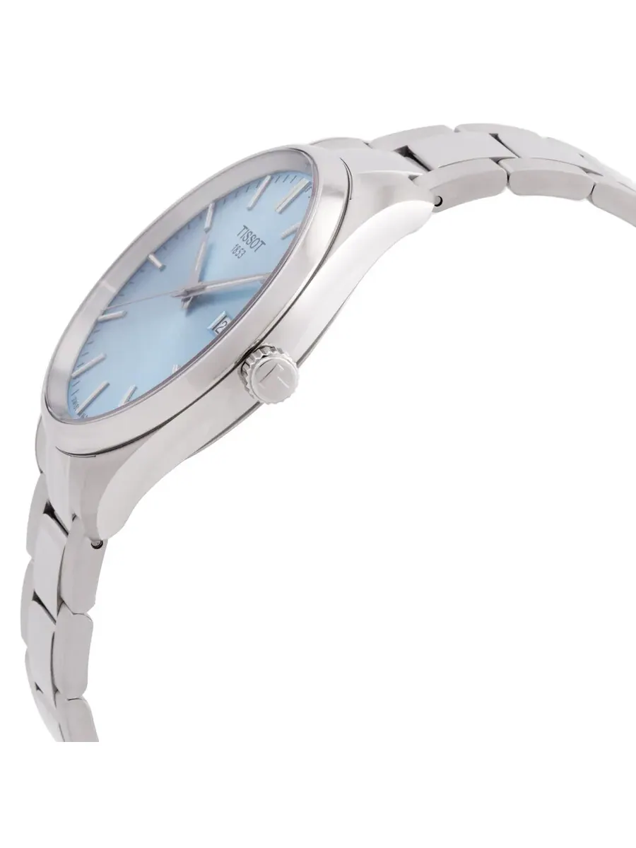 Мужские часы Tissot PR 100 Quartz с ледяным голубым циферблатом T1504101135100 — изображение 2 из 3, оттенок серебряный