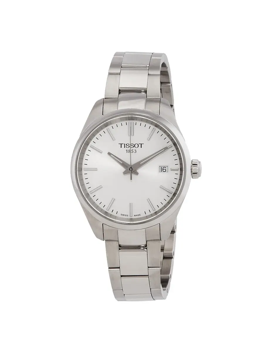 Женские часы Tissot PR 100 Quartz с серебристым циферблатом T1502101103100 — изображение 1 из 3, оттенок серебряный