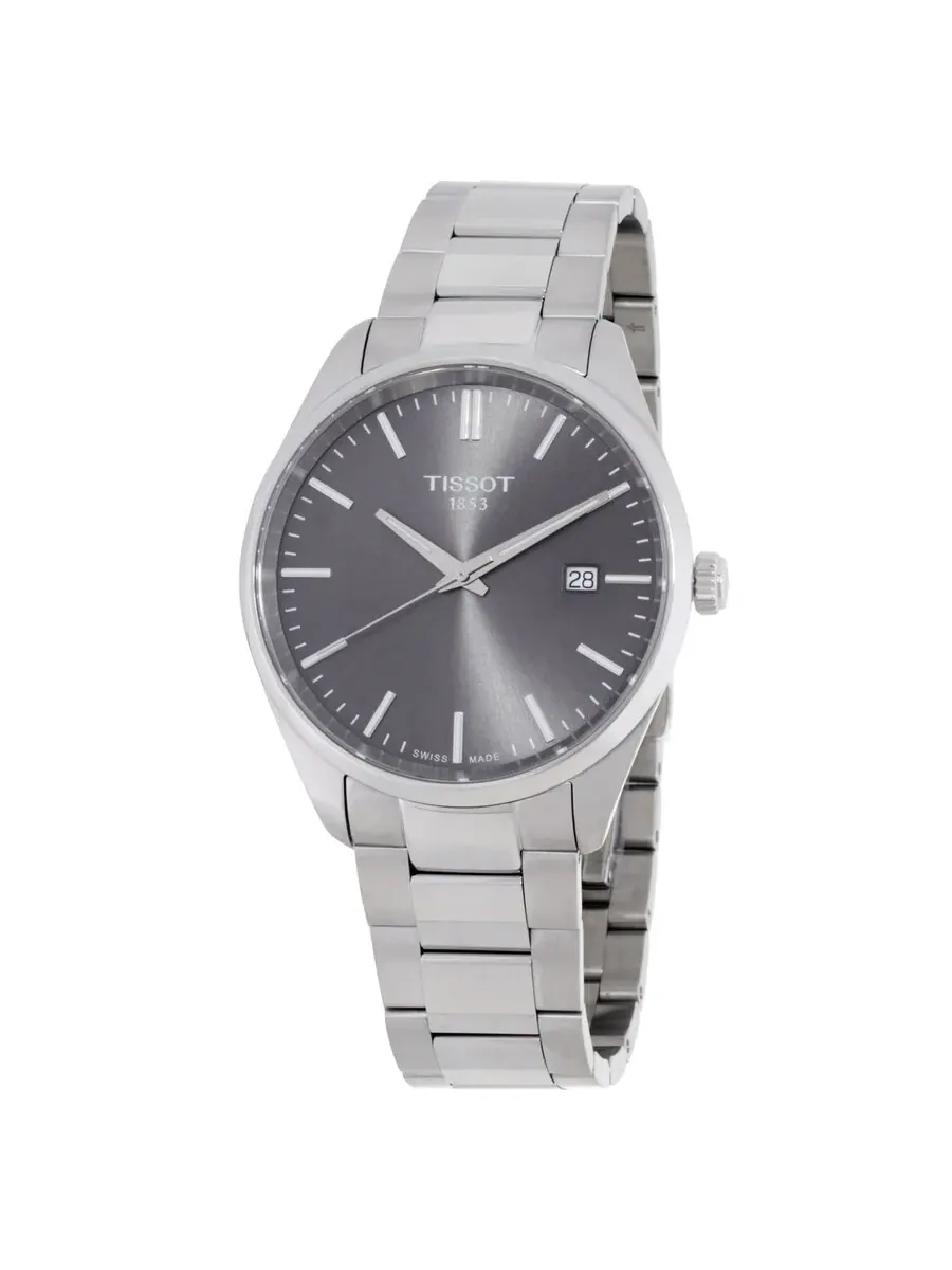 Мужские часы Tissot PR 100 Quartz с серым циферблатом T1504101108100 — изображение 1 из 3, оттенок серебряный