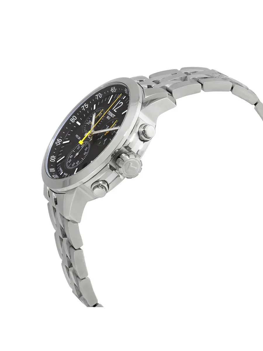 Мужские часы Tissot PRC 200 Chronograph Quartz с черным циферблатом T114.417.11.057.00 — изображение 2 из 3