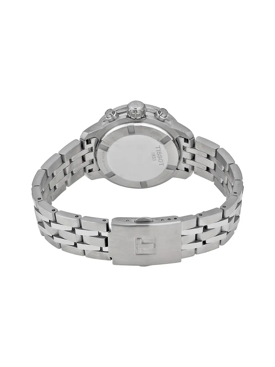 Женские часы Tissot PRC200 хронограф с белым циферблатом T0552171101800 — изображение 3 из 4, оттенок серебряный