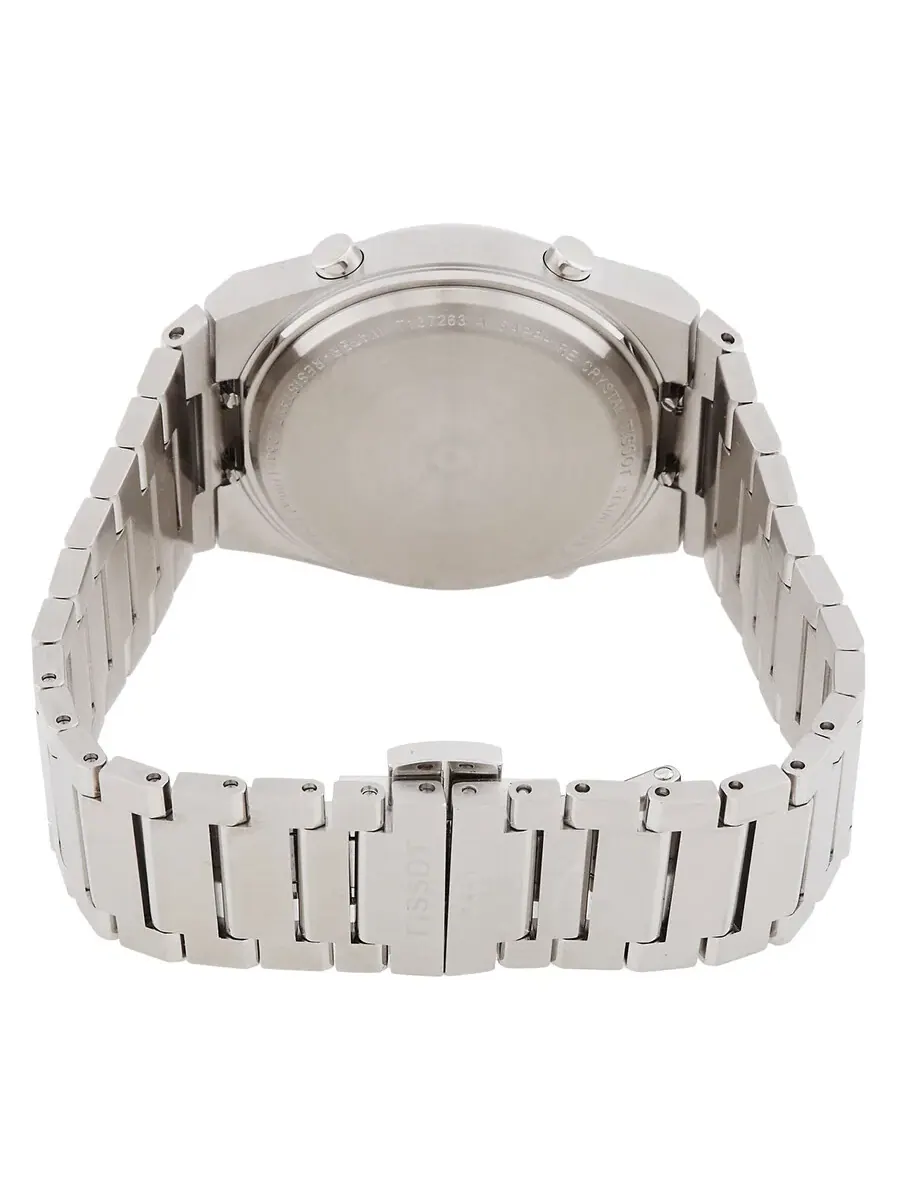 Мужские часы Tissot PRX Digital Quartz с черным циферблатом T1372631105000 — изображение 3 из 3, оттенок серебряный