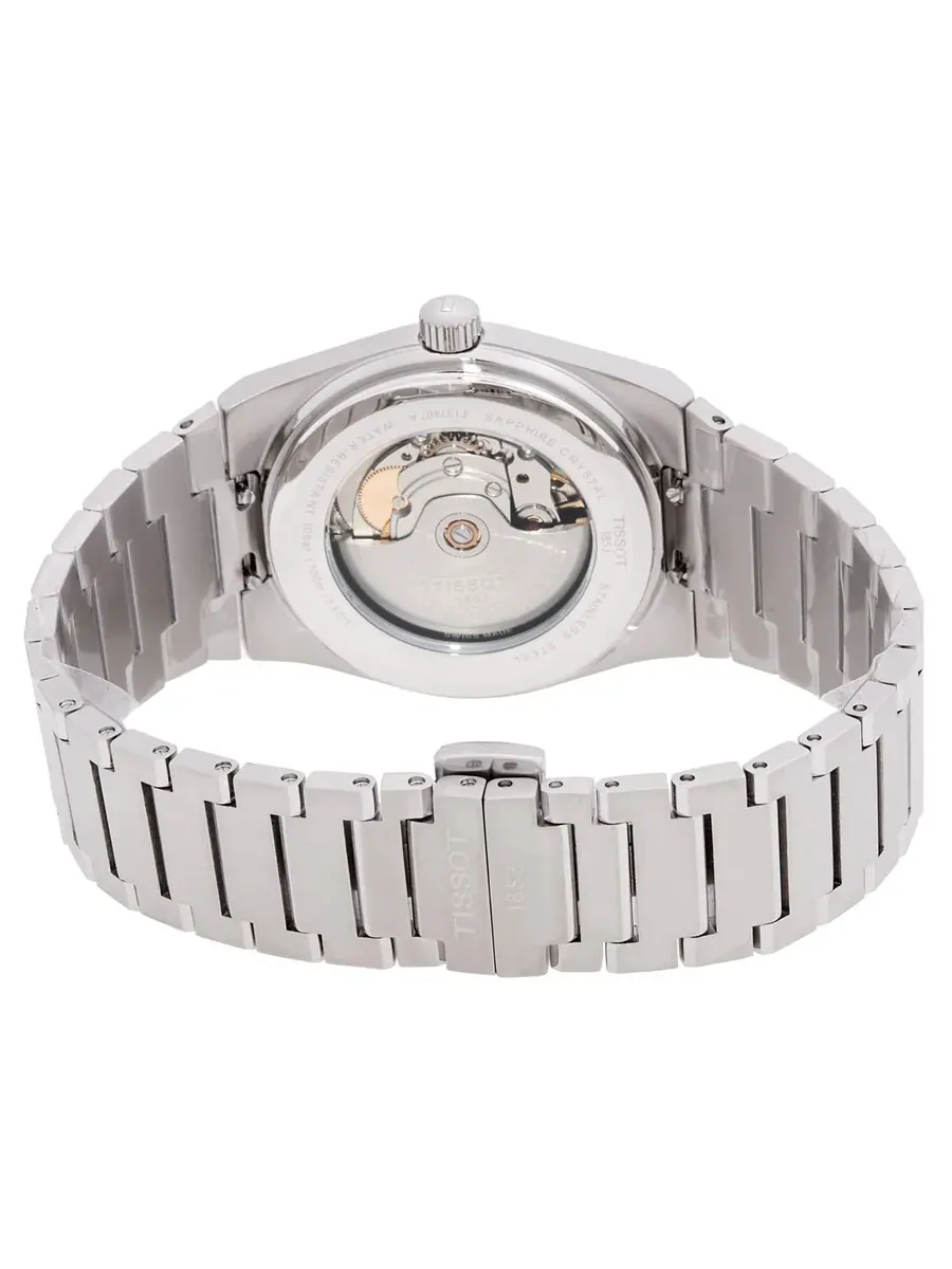 Мужские часы Tissot PRX Powermatic с автоматическим механизмом и черным хамелеоновым циферблатом T1374071105101