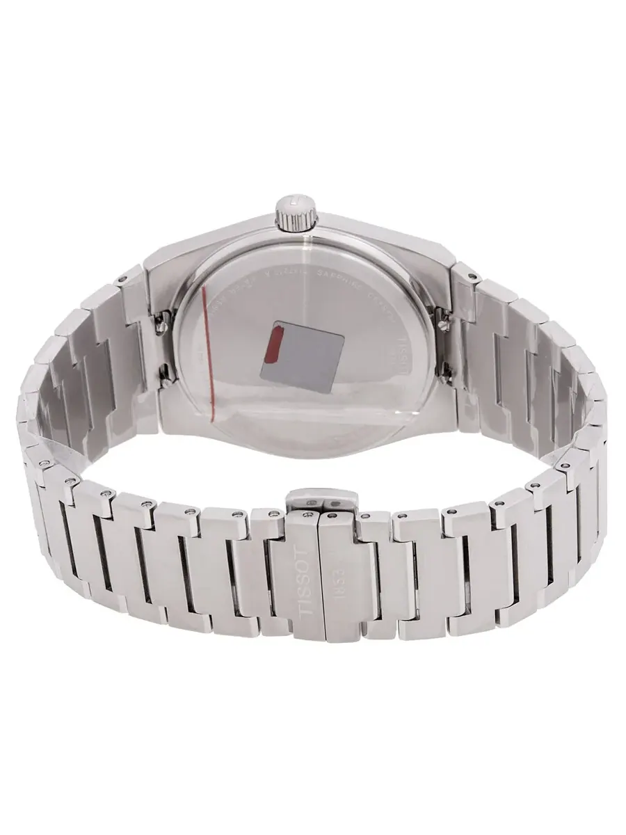 Часы Tissot PRX Quartz с синим циферблатом, унисекс, T1372101104100 — изображение 3 из 3, оттенок серебряный