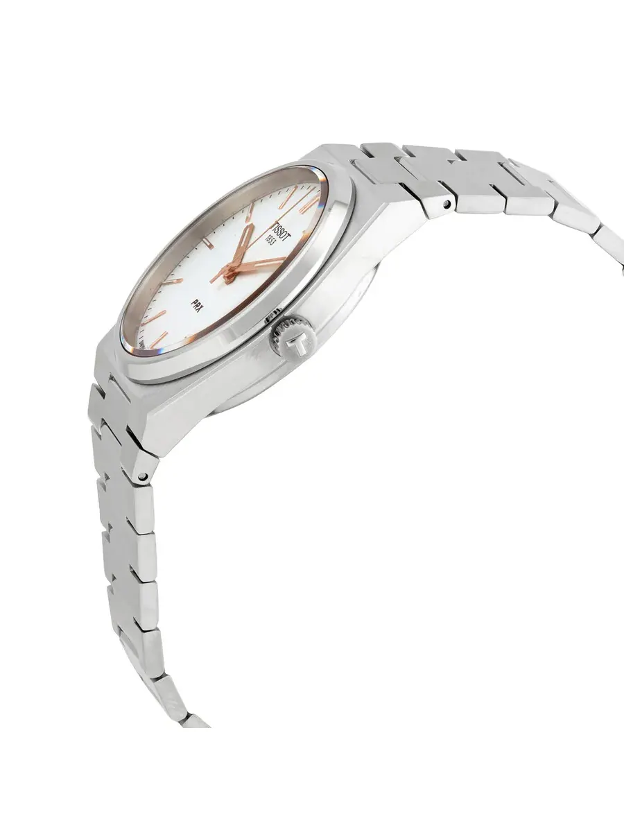 Мужские часы Tissot PRX Quartz с серебристым циферблатом T137.410.11.031.00 — изображение 2 из 4, оттенок серебряный