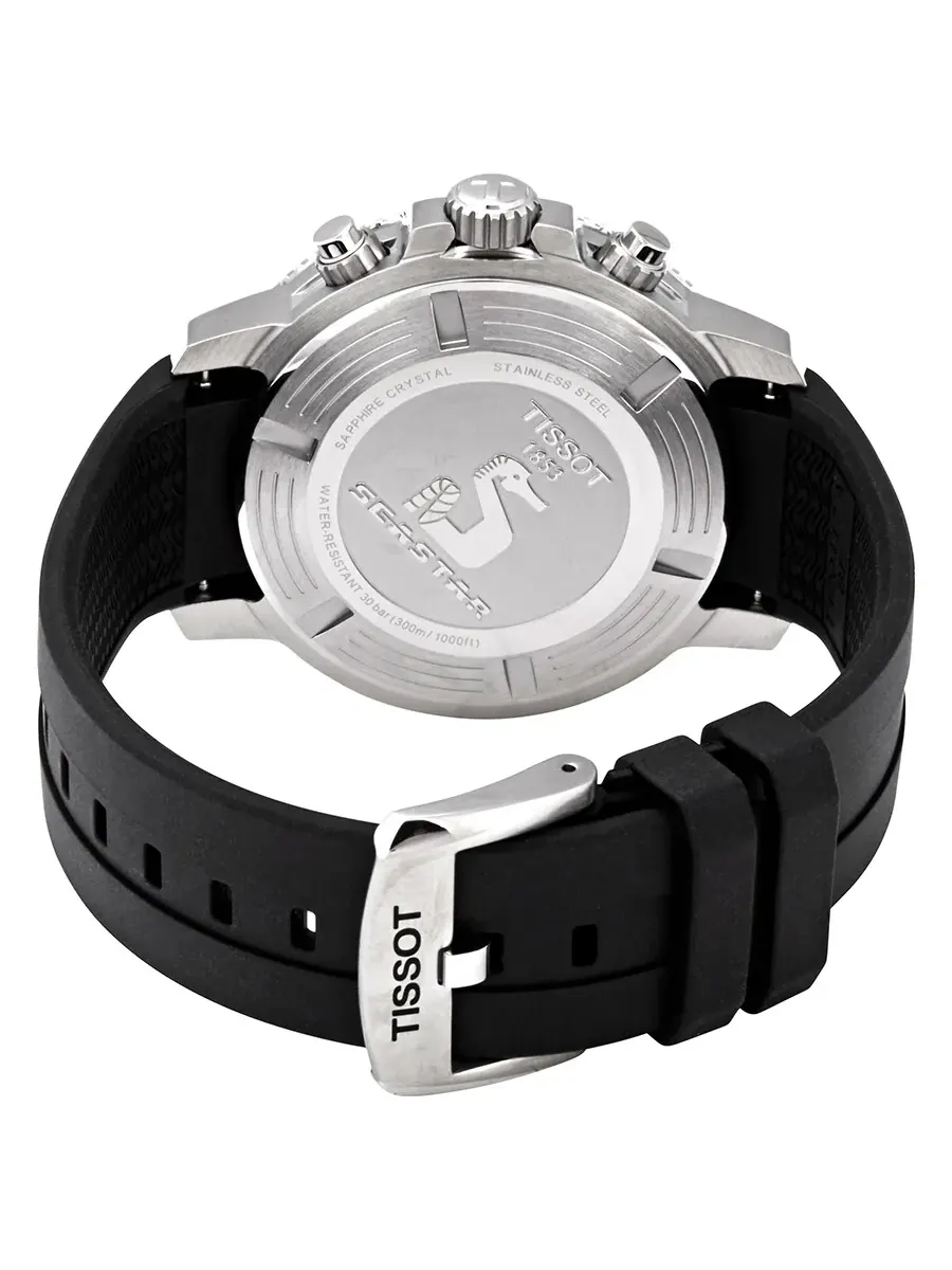 Мужские часы Tissot Seastar 1000 Chronograph с синим циферблатом T120.417.17.041.00 — изображение 3 из 3, оттенок серебряный