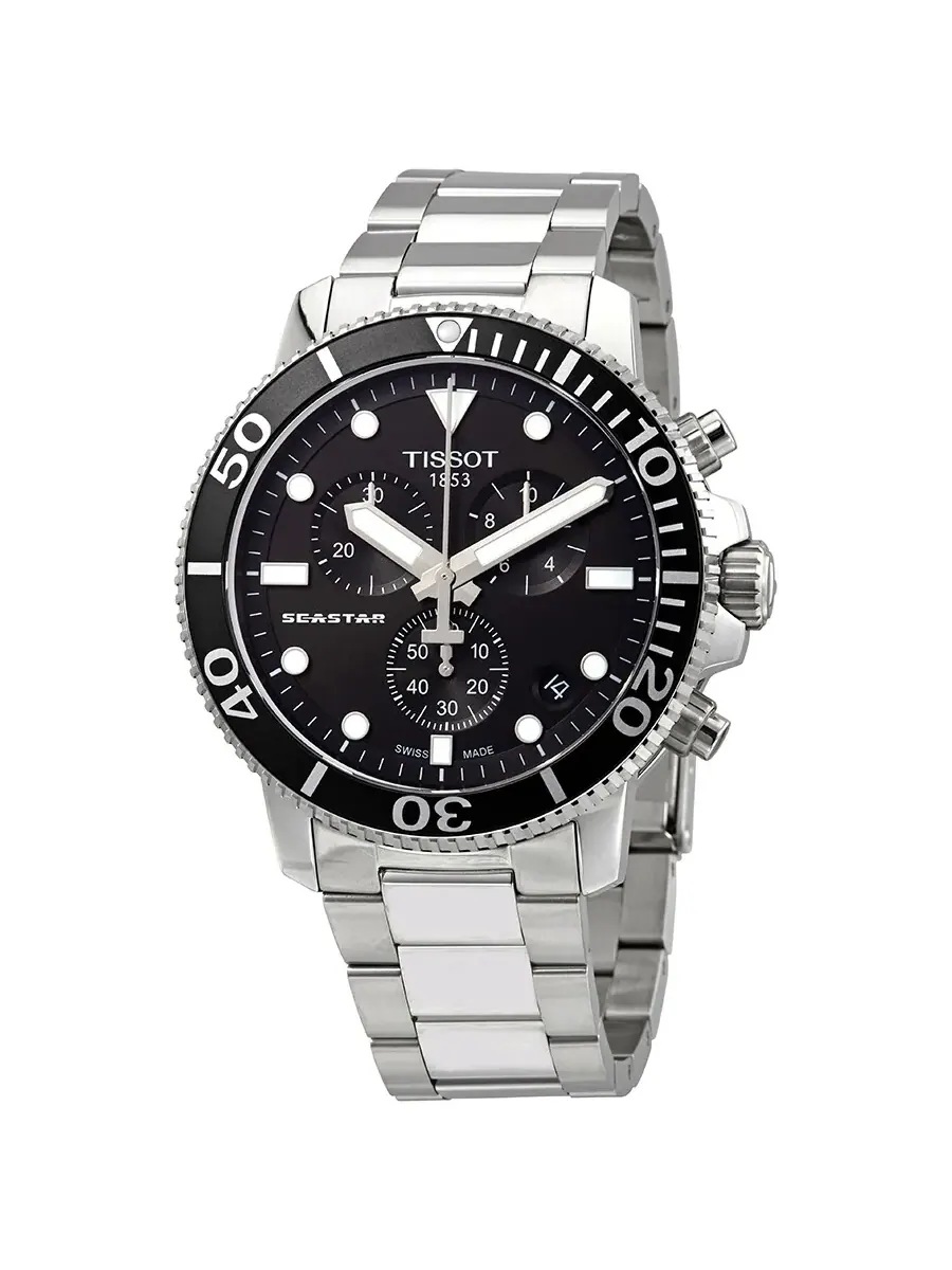 Tissot Seastar 1000 хронограф кварцевые мужские часы T1204171105100 — изображение 1 из 3, оттенок серебряный