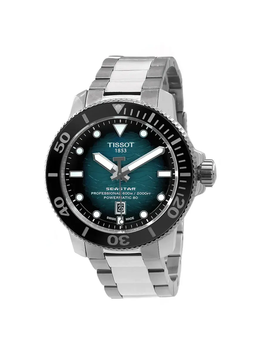Мужские автоматические часы Tissot Seastar T120.607.11.041.00 — изображение 1 из 3, оттенок серебряный