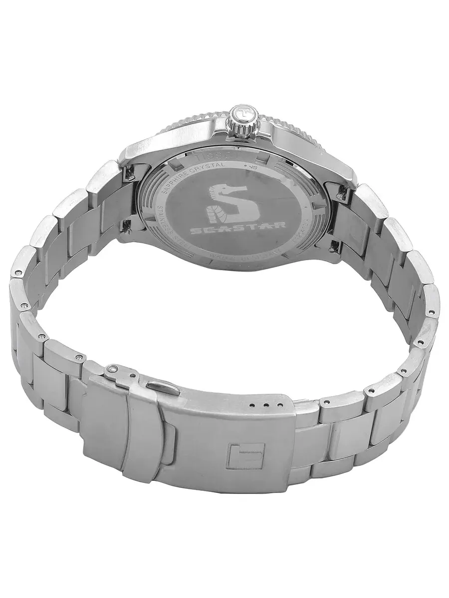 Мужские часы Tissot Seastar Quartz с синим циферблатом T120.410.11.041.00 — изображение 3 из 3, оттенок серебряный