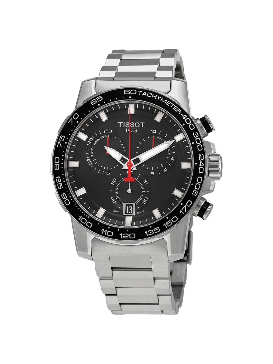 Мужские часы Tissot Supersport Chronograph Quartz с черным циферблатом T125.617.11.051.00 — изображение 1 из 3