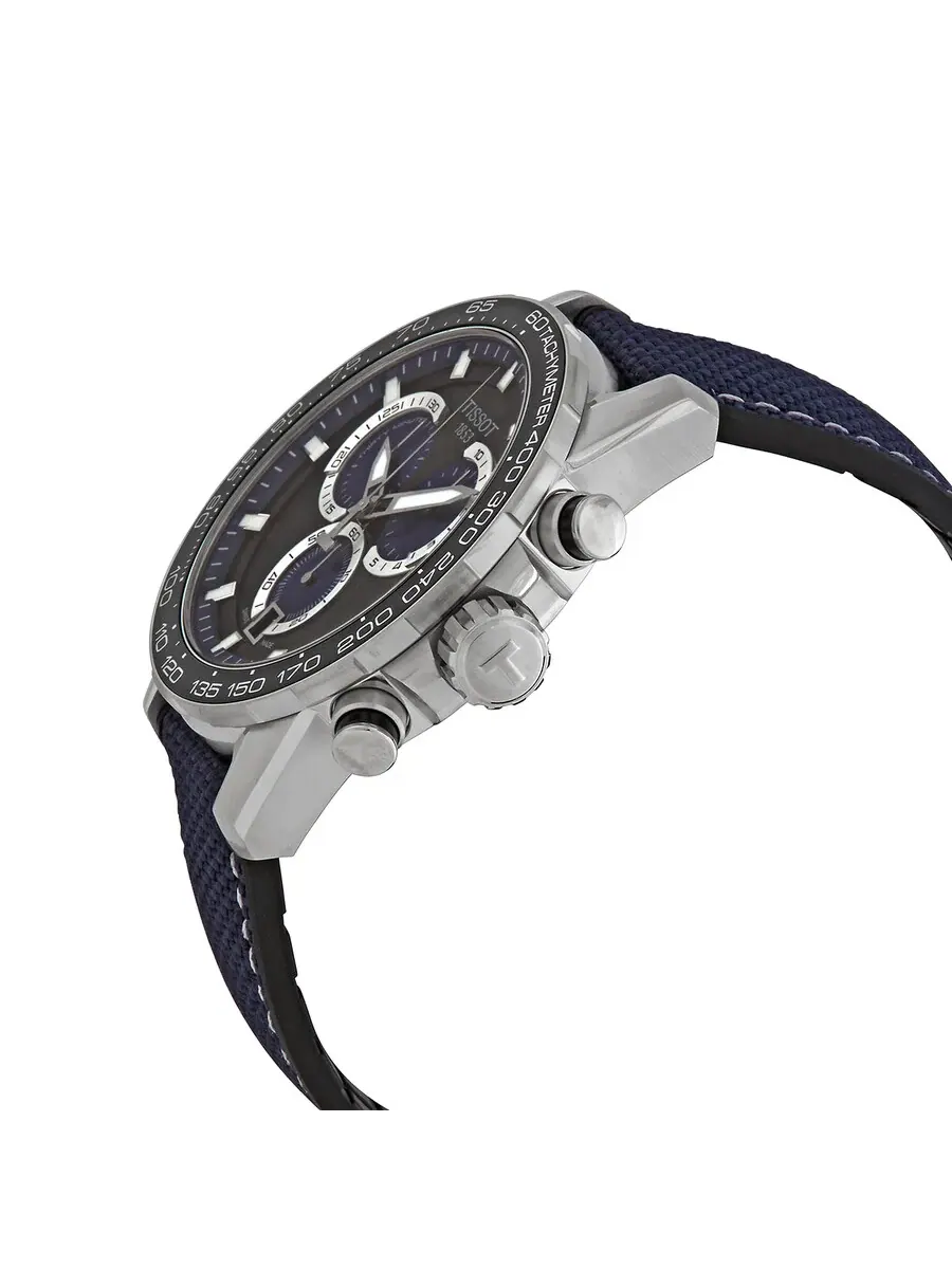 Мужские кварцевые часы Tissot Supersport Chronograph с черным циферблатом T125.617.17.051.03 — изображение 2 из 3