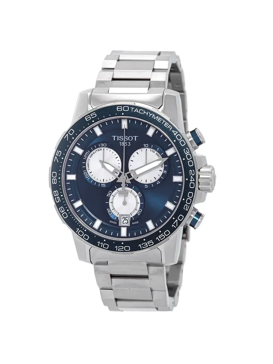 Мужские часы Tissot Supersport Chronograph Quartz с синим циферблатом T125.617.11.041.00 — изображение 1 из 3, оттенок синий