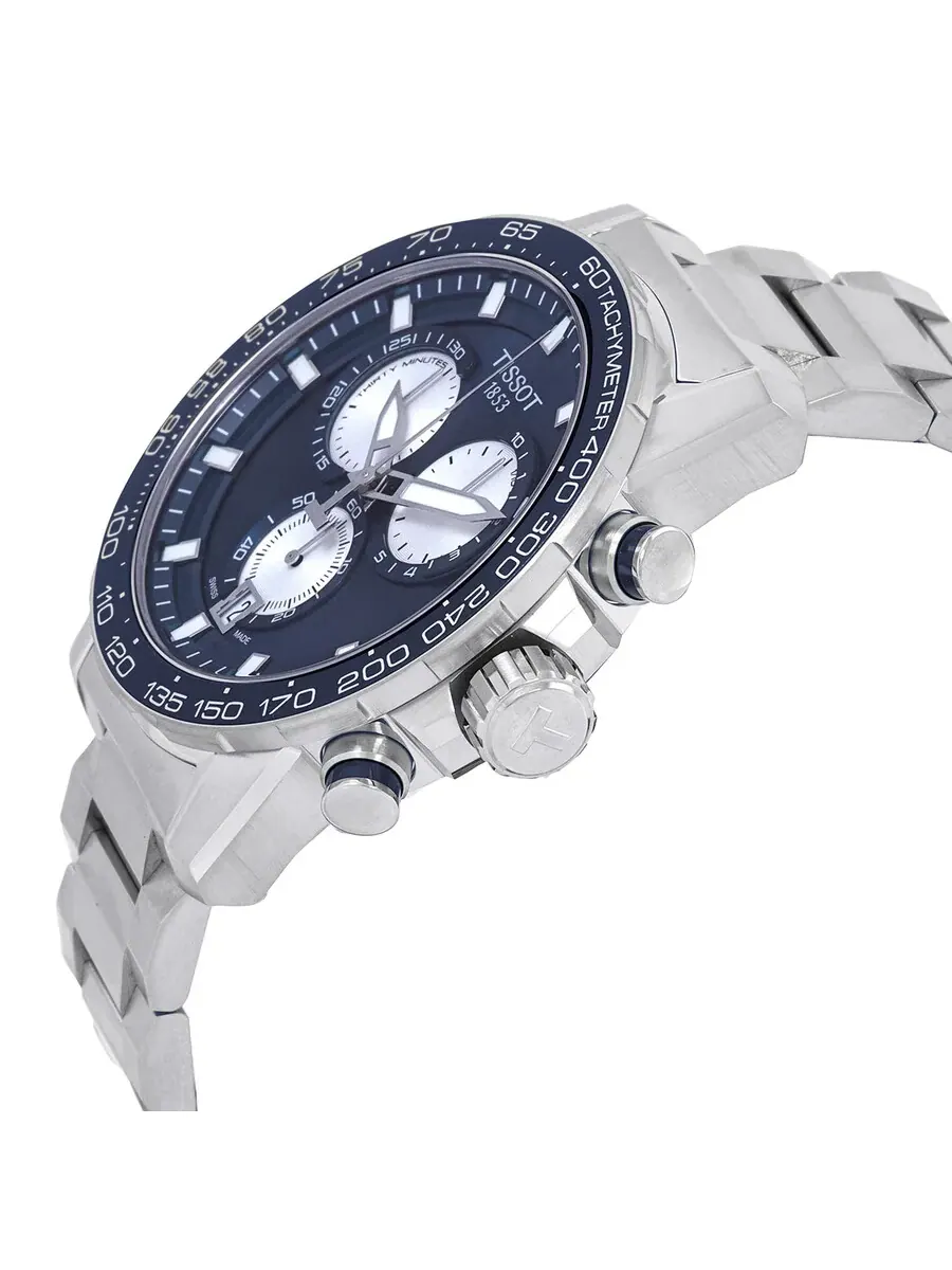 Мужские часы Tissot Supersport Chronograph Quartz с синим циферблатом T125.617.11.041.00 — изображение 2 из 3, оттенок синий