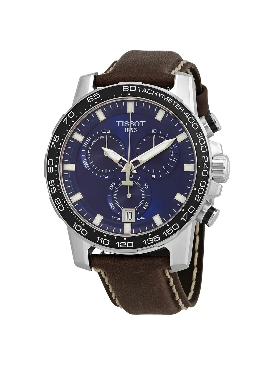 Мужские часы Tissot Supersport Chronograph Quartz с синим циферблатом T125.617.16.041.00 — изображение 1 из 3