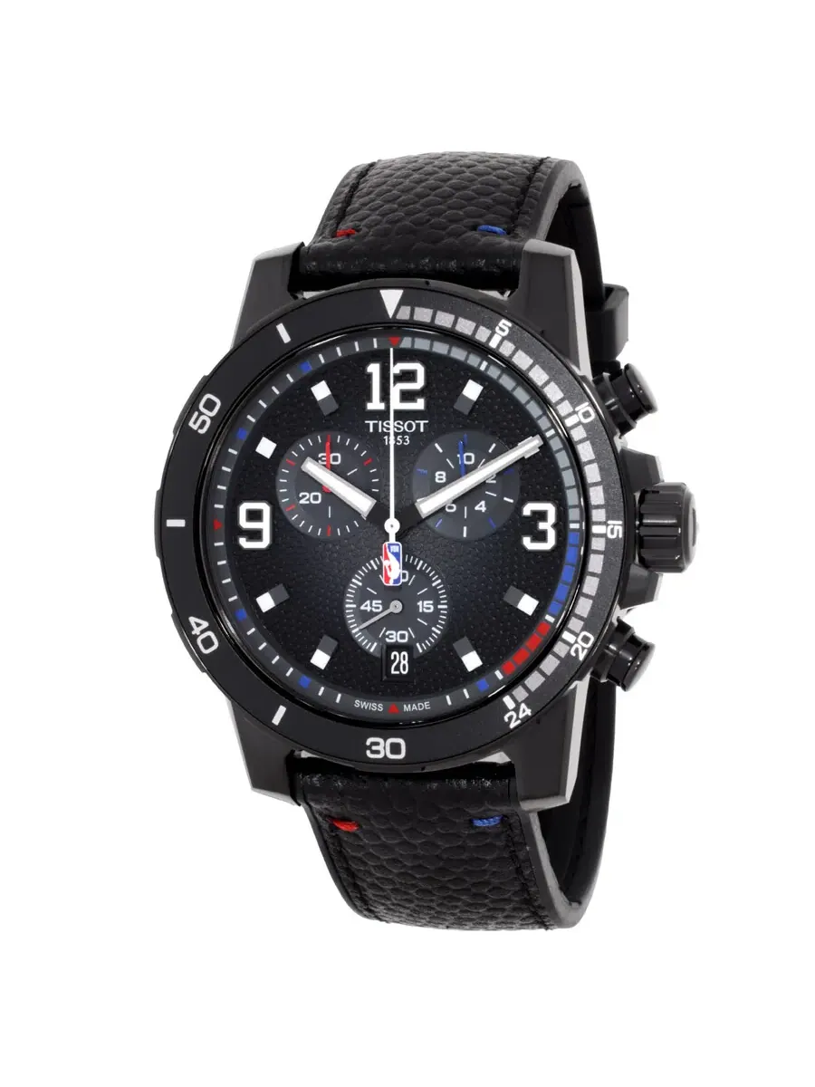 Мужские кварцевые часы Tissot Supersport NBA Special Edition Chronograph T1256173706700 — изображение 1 из 3, оттенок черный