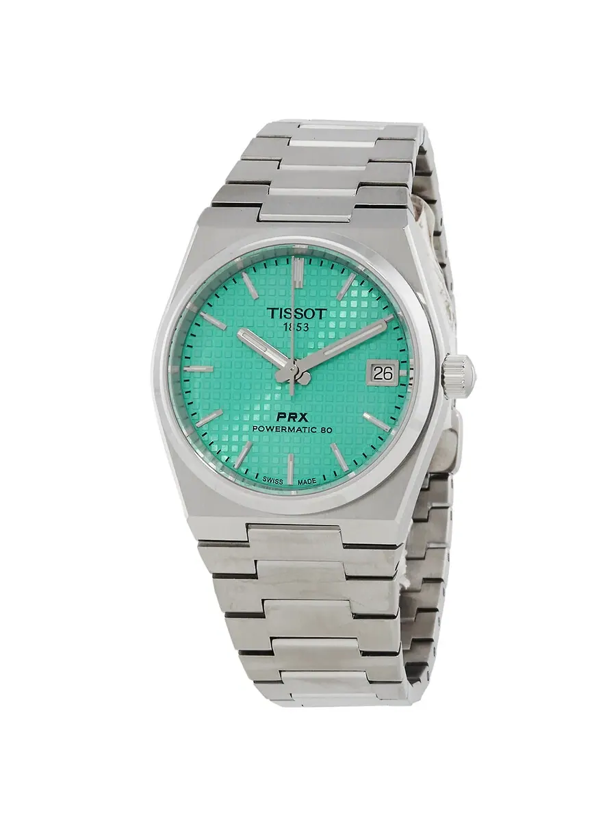 Часы Tissot T-Classic Automatic с зеленым циферблатом унисекс T1372071109101