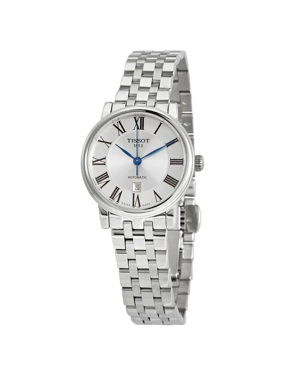 Женские часы Tissot T-Classic Automatic с серебристым циферблатом T122.207.11.033.00 — изображение 1 из 3, оттенок серебряный