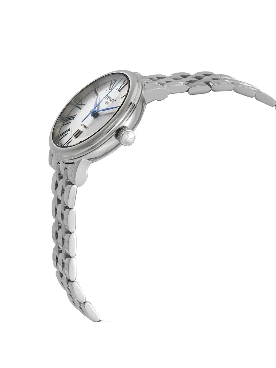 Женские часы Tissot T-Classic Automatic с серебристым циферблатом T122.207.11.033.00 — изображение 2 из 3, оттенок серебряный