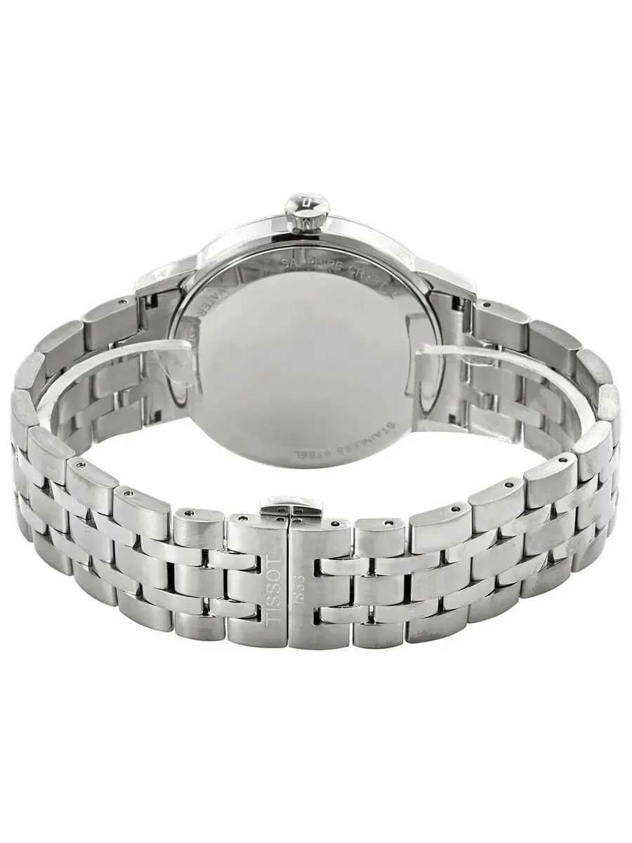 Мужские часы Tissot T-Classic Quartz с черным циферблатом T129.410.11.053.00 — изображение 3 из 3, оттенок серебряный