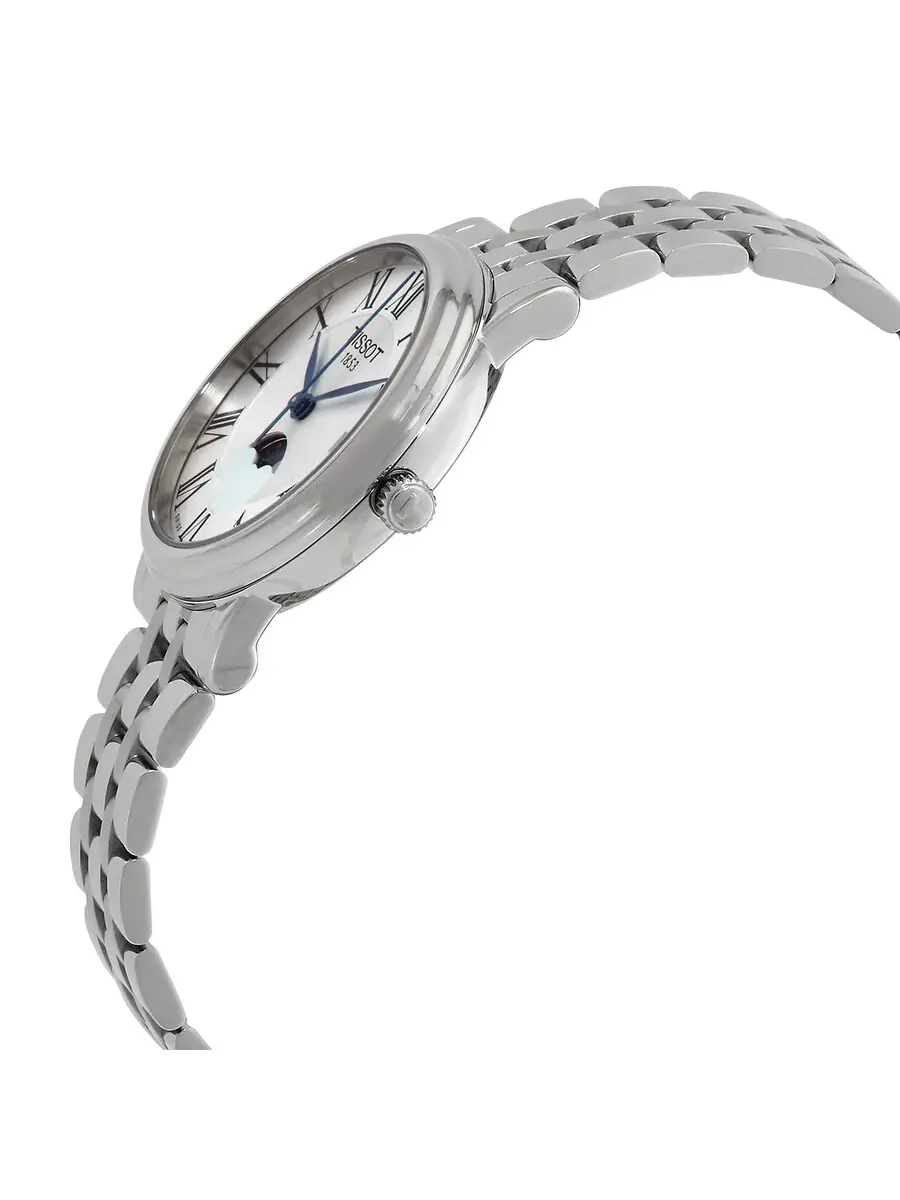 Часы Tissot T-classic Quartz Carson Premium Lady Moonphase T1222231103300 — изображение 2 из 3, оттенок серебряный