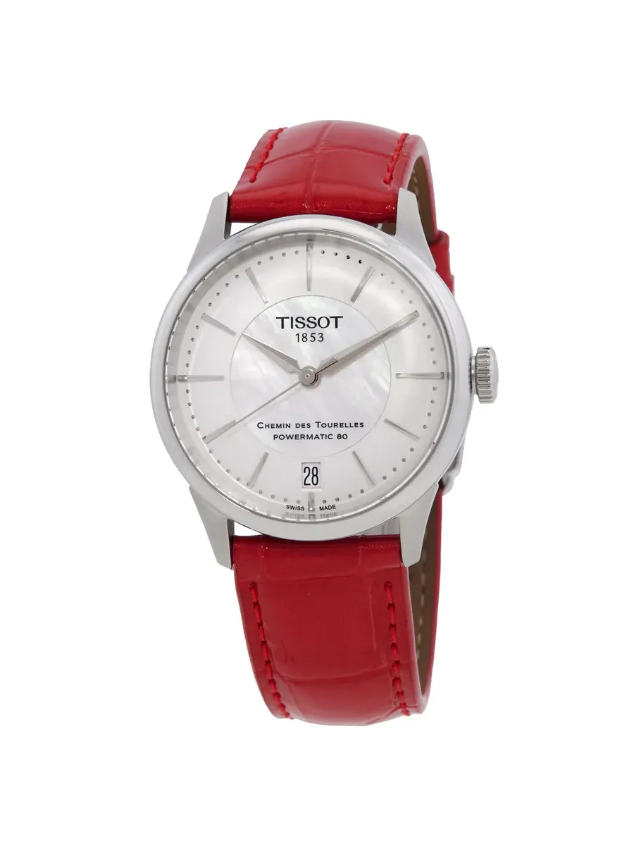 Женские часы Tissot T-Classic Automatic с белым перламутровым циферблатом T1392071611100 — изображение 1 из 3
