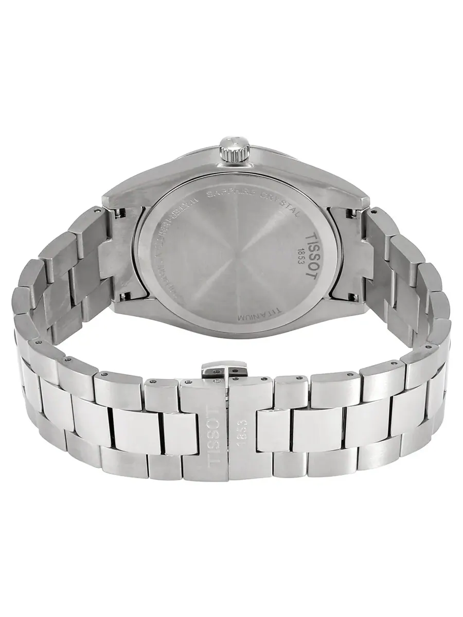 Мужские часы Tissot T-Classic Titanium Quartz с серым циферблатом T127.410.44.081.00 — изображение 3 из 3, оттенок серый