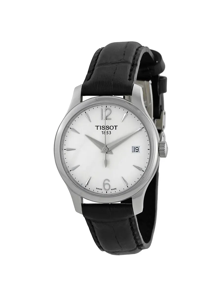 Женские часы Tissot T-Classic Tradition с серебристым циферблатом T0632101603700 — изображение 1 из 4, оттенок серебряный