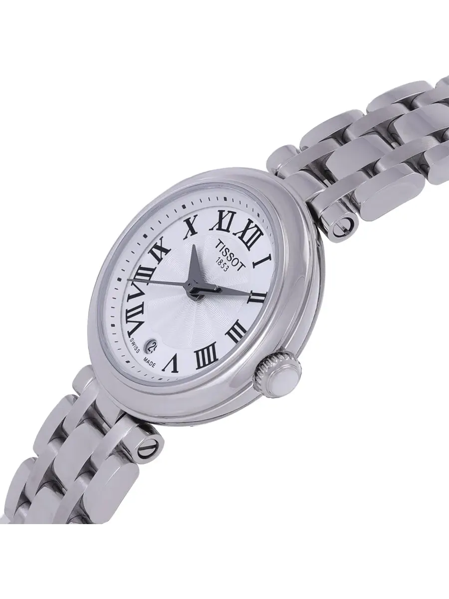 Женские часы Tissot T-Lady Quartz с белым циферблатом T126.010.11.013.00 — изображение 2 из 3, оттенок серебряный