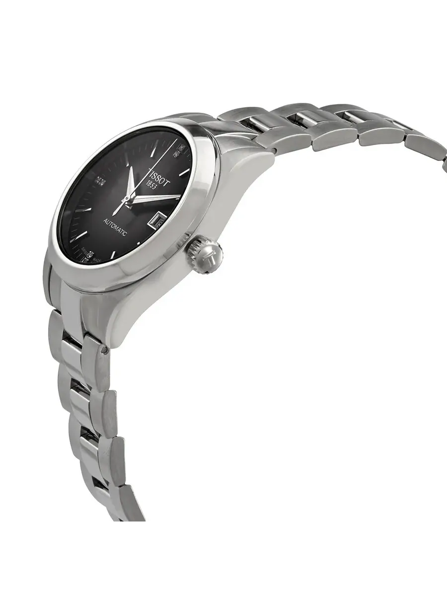 Женские часы Tissot T-My Lady Automatic с алмазами и антрацитовым циферблатом T132.007.11.066.00 — изображение 2 из 5