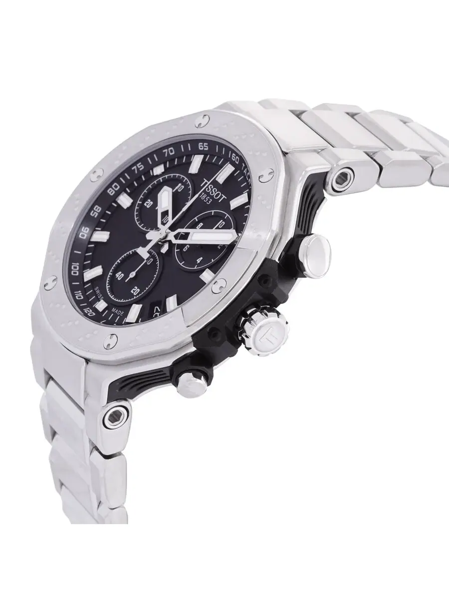 Мужские часы Tissot T-Race Chronograph Quartz с черным циферблатом T141.417.11.051.01 — изображение 2 из 3