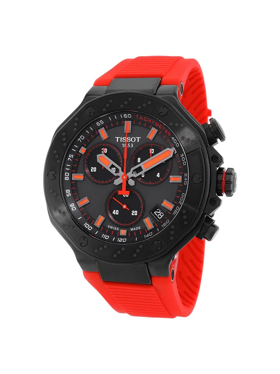 Мужские часы Tissot T-Race Chronograph Quartz T1414173706101 — изображение 1 из 3, оттенок черный